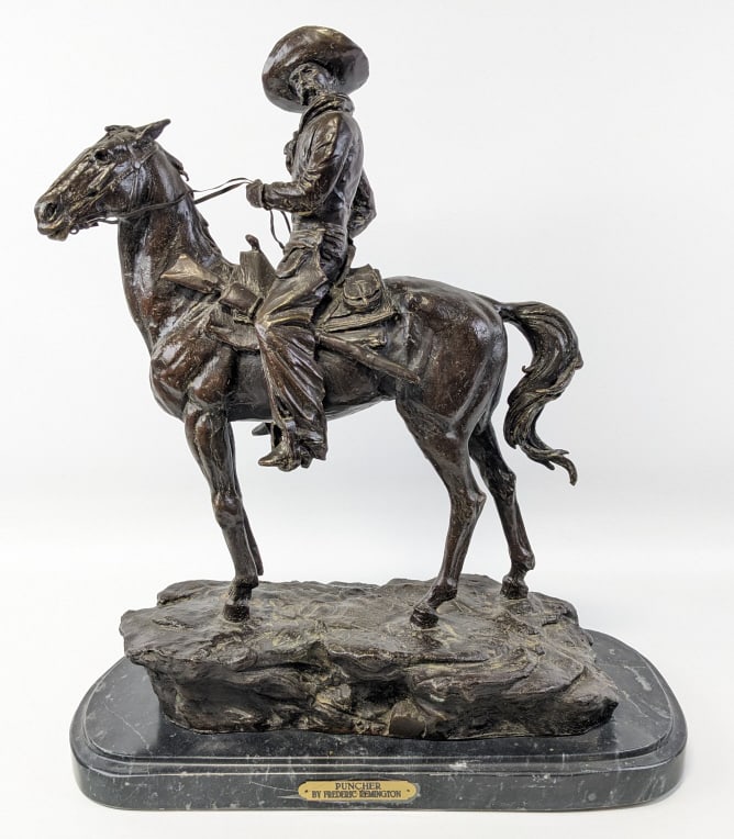 Frederic Remington "Puncher" Bronze Sculpture (1 of 20)