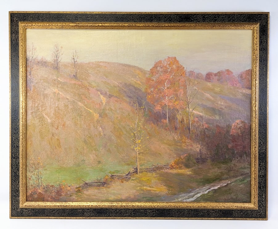Adolph Shulz Brown County Landscape Oil On Canvas (1 of 4)