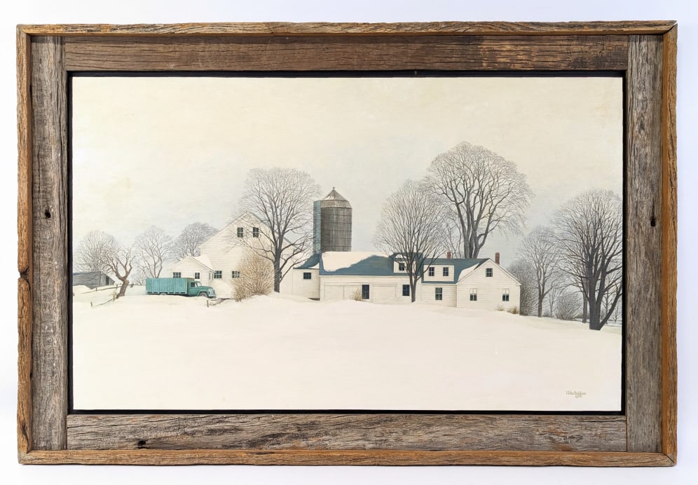 William Baldwin "Farm Truck" Oil On Board Painting (1 of 5)