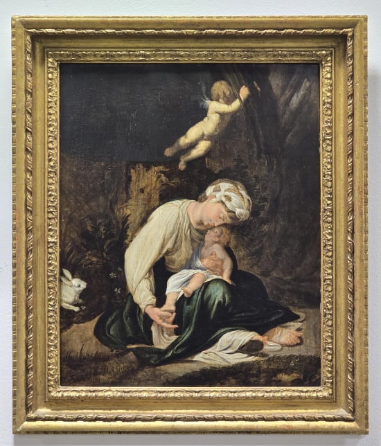 After Antonio Correggio Virgin And Child Painting (1 of 5)
