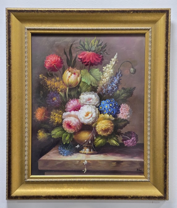 Andrew Weissman "Classical Bouquet" Oil On Canvas (1 of 4)
