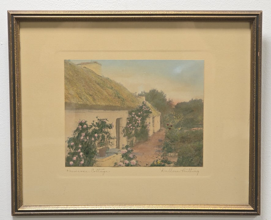 Wallace Nutting "Primrose Cottage" Signed Print (1 of 5)