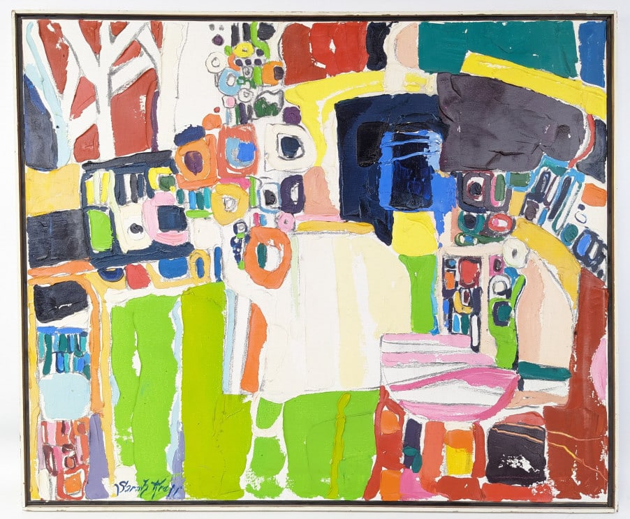 Sarah Krepp Abstract Acrylic On Canvas (1 of 4)