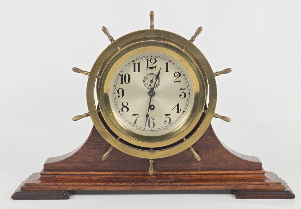 Vintage Brass Seth Thomas Presentation Ships Clock (1 of 3)