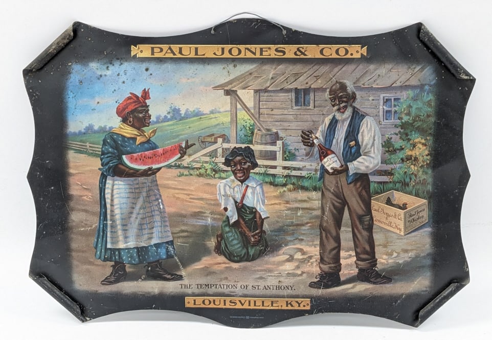 SST Black Americana Paul Jones Whiskey Sign (1 of 6)