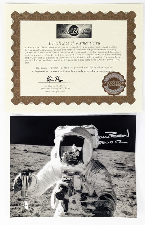 Astronaut Alan L. Bean Signed Photograph With COA (1 of 5)