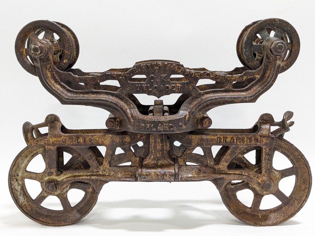Antique F.E. Myers O.K. Iron Unloader Hay Trolley (1 of 12)