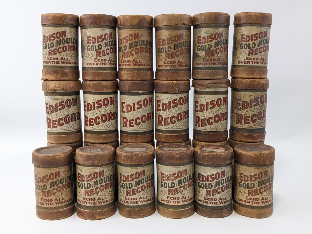 Lot Of 24 Edison Cylinder Records (1 of 14)