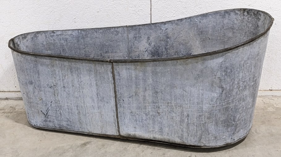 Vintage Galvanized Steel Bath Tub (1 of 6)