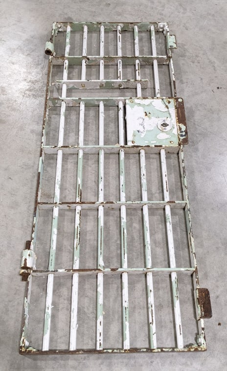 Vintage Cast Iron Jail Cell Door (1 of 5)