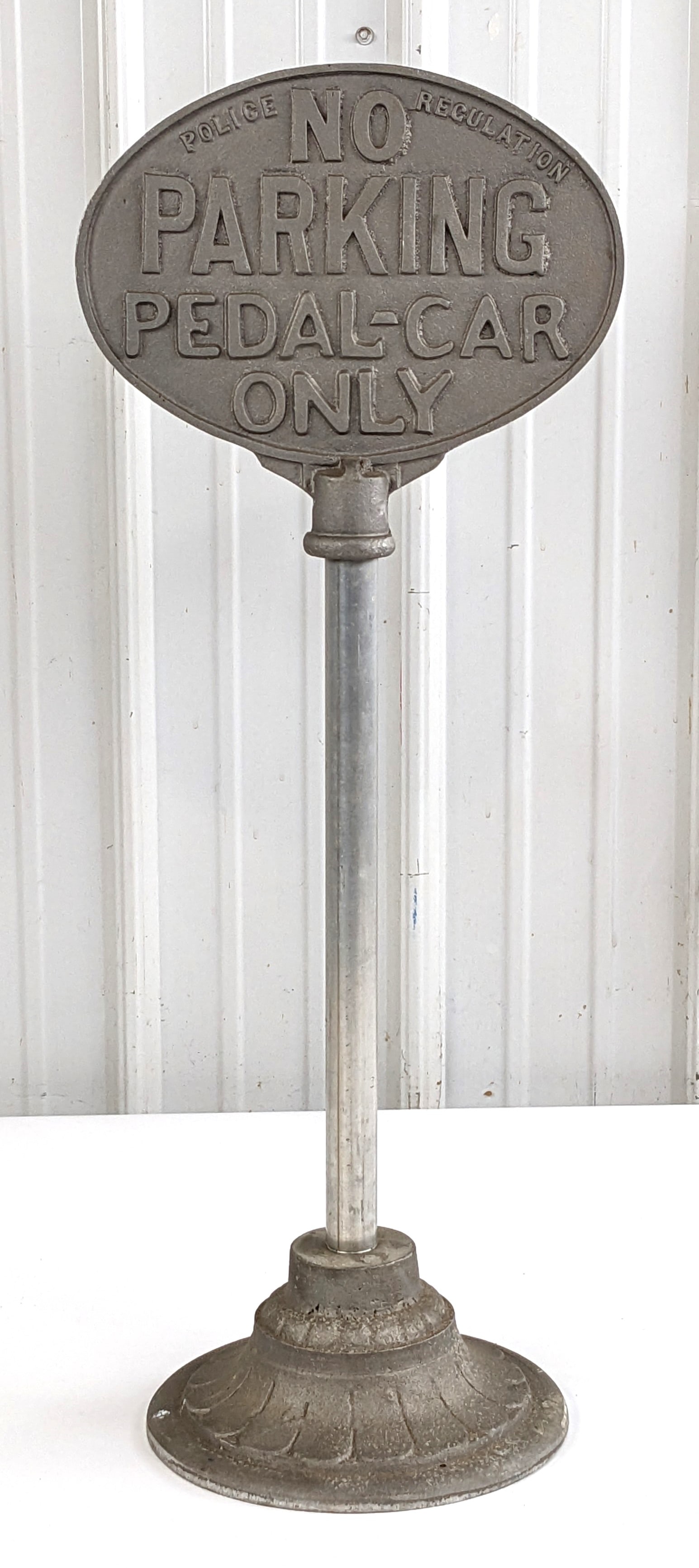 "No Parking Pedal Car Only"  Pedal Car Size Curb Sign (1 of 7)