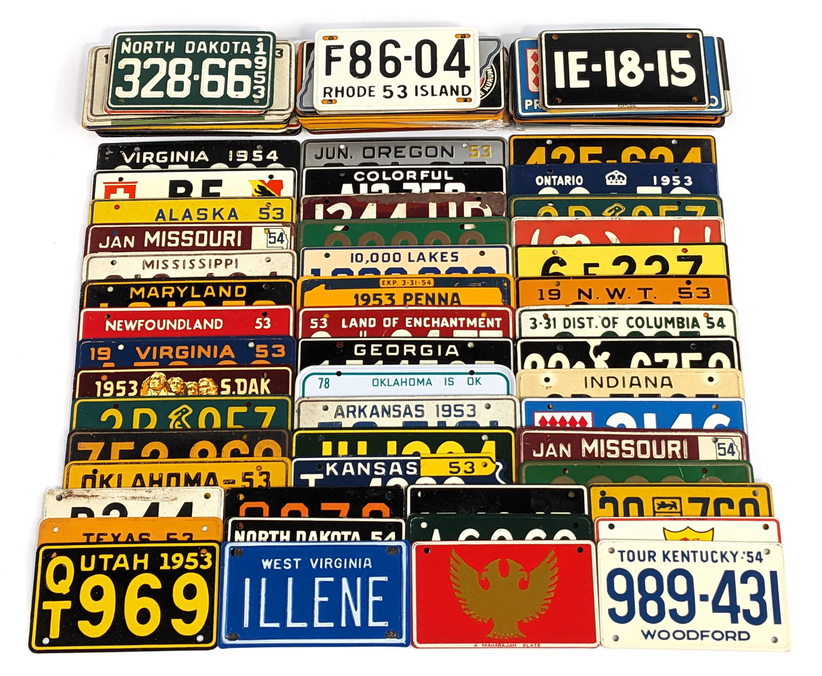 100 Pedal Car License Plates (1 of 5)