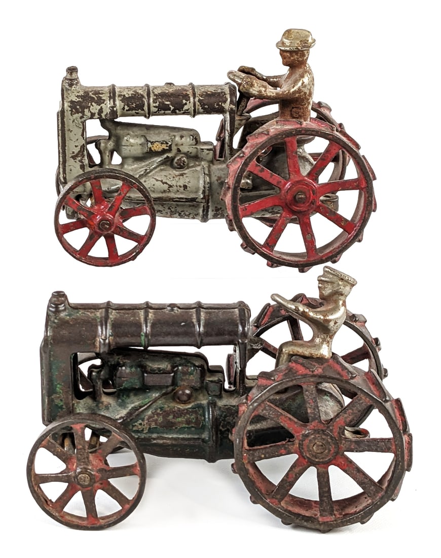 (2) Arcade Cast Iron Fordson Tractors (1 of 13)