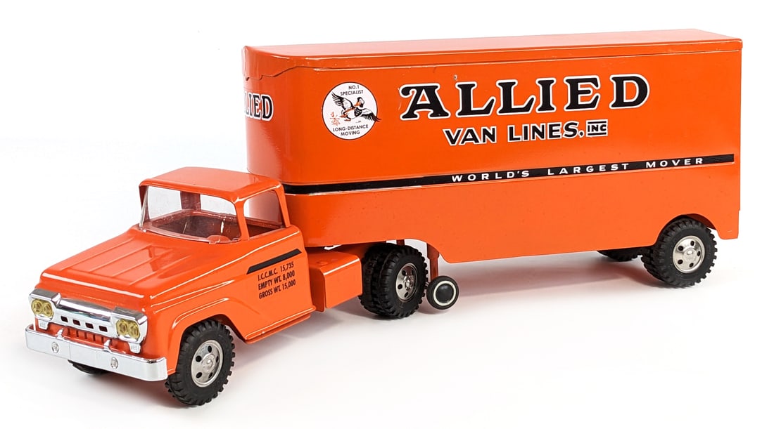 Restored Tonka Allied Van Lines Truck & Trailer (1 of 16)