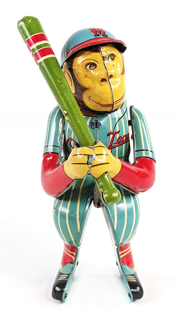 AAA Japan Tin Windup Monkey Baseball Player (1 of 9)