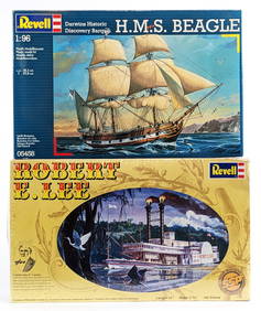 Revell Robert E. Lee Steamboat & H.M.S. Beagle Discovery Barque Ship - Sealed Model Kits (1 of 14)