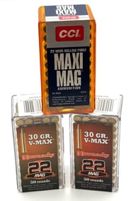 150 Rounds Hornady & CCI .22 Mag Ammo