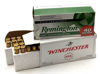 80 Rounds Reloaded Winchester & Remington 22-250 Rifle Ammo