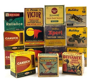 Set of 15 Miniature Shotgun Shell Boxes