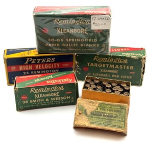 (5) Winchester, Peters & Remington Pistol and Rifle Ammo