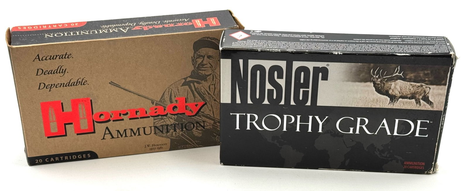 27 rounds Hornady & Nosler .300 Rem Ultra Mag Rifle Ammo: 27 Rounds Hornady & Nosler .300 Rem Ultra Mag Rifle Ammo. The Hornady box is full and reads custom 300 Rem ultra mag 180 grain. The Nosler box contains 7 rounds and reads trophy grade 300 Rum 180 grai
