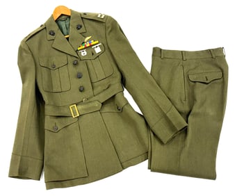 Vietnam War Era USMC Captain's Uniform Jacket with Pants