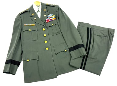 Korean War 4 Star General Uniform Jacket, Shirt & Pants