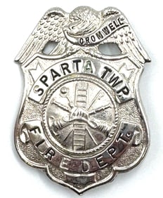 Obsolete Sparta Township Cromwell Indiana Fire Department Badge