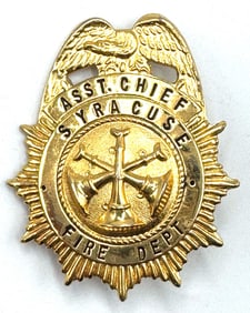 Syracuse Indiana Assistant Fire Chief Badge