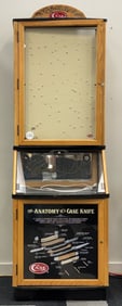 Case XX Knife Oak Floor Hardware Display Case
