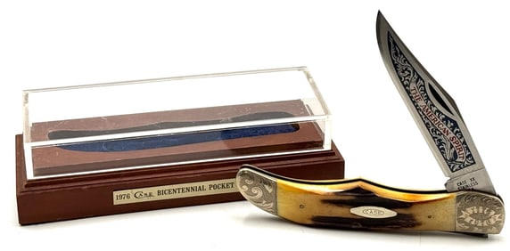 1976 Case XX USA Bicentennial Knife #5165 in Display Case