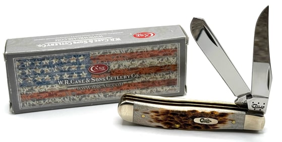 2015 Case XX Amber Bone Mini Trapper Knife 6207 SS