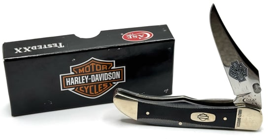 2015 Case XX Harley-Davidson Mid-Folding Hunter Knife 101265 LC SS