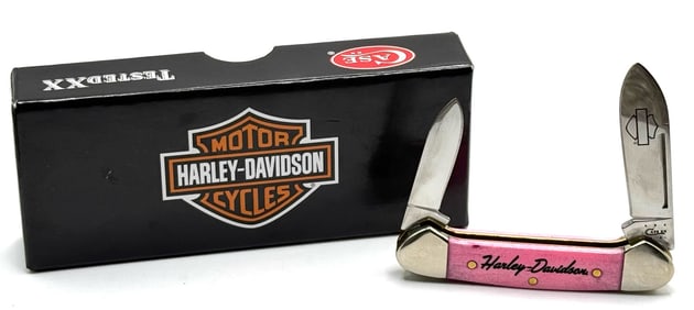 2014 Case XX Harley-Davidson Pink Baby Butterbean Knife 62132 SS