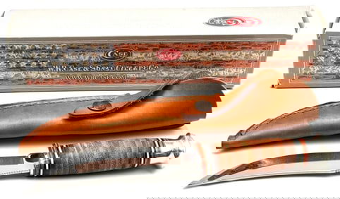 2015 Case XX Hunter 5in Fixed Blade Mushroom Cap Knife with Sheath 323-5 SS