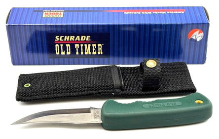 Schrade Old Timer Guidemaster 1420T Hunting Skinning Knife USA
