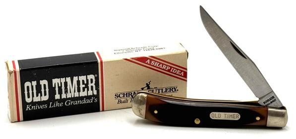 Schrade USA Old Timer 194OT "Gunstock Trapper" Pocket Knife NOS