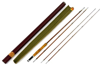 South Bend Bamboo Fly Rod No 77 with Sleeve & Tube