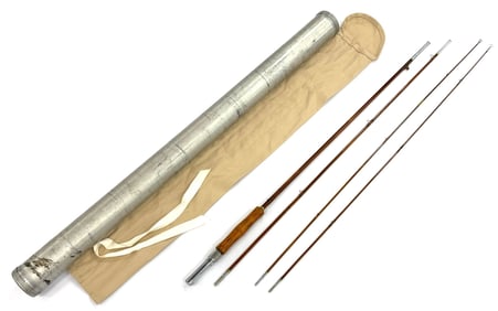 Custom Three Piece Bamboo Fly Rod in Tube