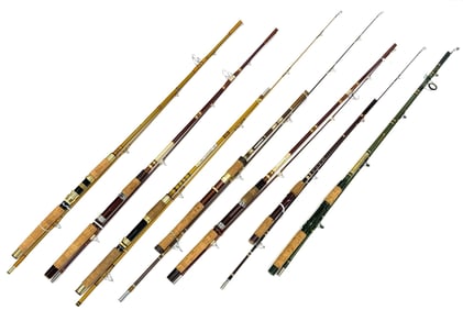 Garcia Conolon Spinning Rod Collection Model # 2510-B, B501-A, 2508, SP133, 8212-A, 2133B