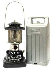 1988 Coleman Special Edition Black Powerhouse Lantern with Storage Hard Case