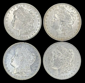 (4) U.S. Morgan Silver Dollars
