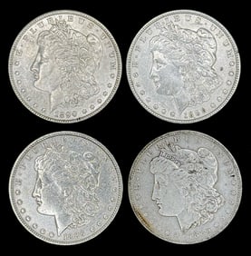 (4) U.S. Morgan Silver Dollars