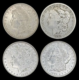 (4) U.S. Morgan Silver Dollars