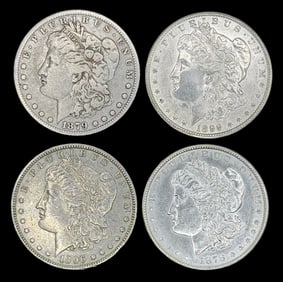 (4) U.S. Morgan Silver Dollars