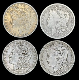 (4) U.S. Morgan Silver Dollars