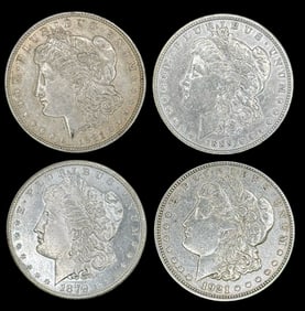 (4) U.S. Morgan Silver Dollars