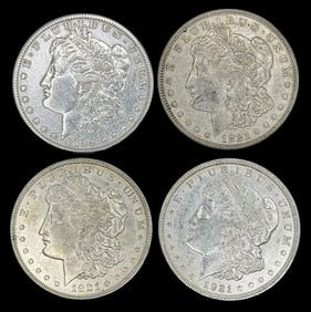 (4) U.S. Morgan Silver Dollars