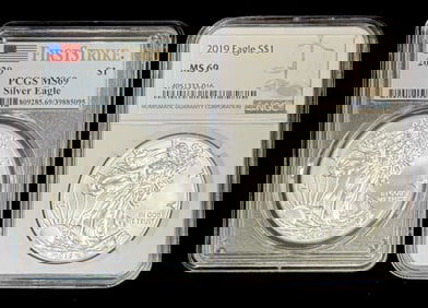 2019 & 2020 American Silver Eagle Dollars