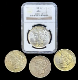(4) U.S. Silver Peace Dollars